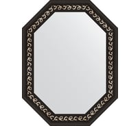 Зеркало в багетной раме EVOFORM черный ардеко 81 мм, 64x84 см BY 7139