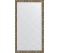 Напольное зеркало с гравировкой в багетной раме EVOFORM виньетка античная латунь 85 мм, 110x200 см BY 6355