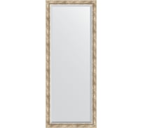 Напольное зеркало с фацетом в багетной раме EVOFORM прованс, с плетением 70 мм, 78x198 см BY 6104