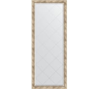 Напольное зеркало с гравировкой в багетной раме EVOFORM прованс, с плетением 70 мм, 78x198 см BY 6304