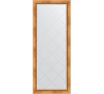 Напольное зеркало с гравировкой в багетной раме EVOFORM римское золото 88 мм, 81x201 см BY 6317