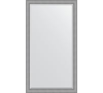 Напольное зеркало с фацетом в багетной раме EVOFORM серебряная кольчуга 88 мм, 112x202 см BY 6188