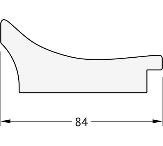 Напольное зеркало с фацетом в багетной раме EVOFORM фреска 84 мм, 81x200 см BY 6111