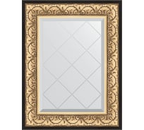 Зеркало с гравировкой в багетной раме EVOFORM барокко золото 106 мм, 60x77 см BY 4036