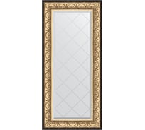 Зеркало с гравировкой в багетной раме EVOFORM барокко золото 106 мм, 60x130 см BY 4079
