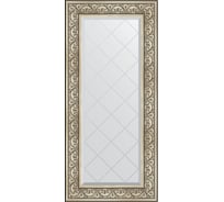 Зеркало с гравировкой в багетной раме EVOFORM барокко серебро 106 мм, 60x130 см BY 4080