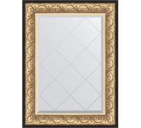 Зеркало с гравировкой в багетной раме EVOFORM барокко золото 106 мм, 70x92 см BY 4122