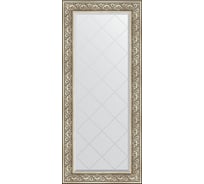 Зеркало с гравировкой в багетной раме EVOFORM барокко серебро 106 мм, 70x160 см BY 4166