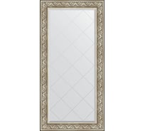 Зеркало с гравировкой в багетной раме EVOFORM барокко серебро 106 мм, 80x162 см BY 4295