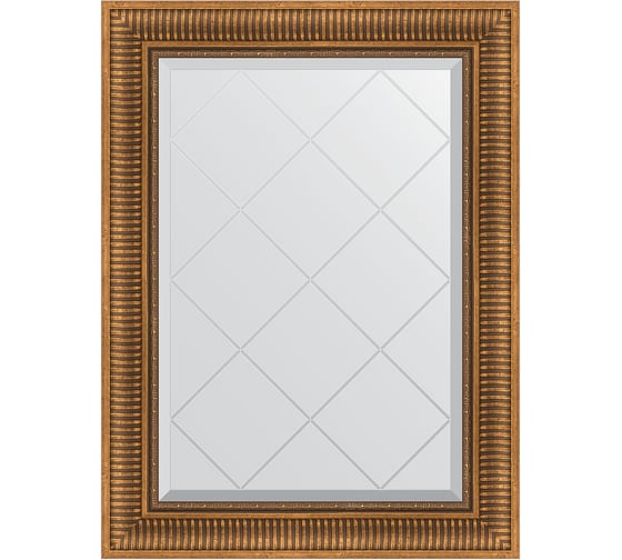 Зеркало с гравировкой в багетной раме EVOFORM бронзовый акведук 93 мм, 67x90 см BY 4111