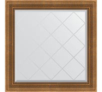 Зеркало с гравировкой в багетной раме EVOFORM бронзовый акведук 93 мм, 87x87 см BY 4326