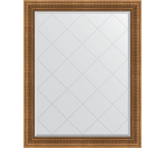 Зеркало с гравировкой в багетной раме EVOFORM бронзовый акведук 93 мм, 97x122 см BY 4369