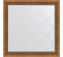 Зеркало с гравировкой в багетной раме EVOFORM бронзовый акведук 93 мм, 107x107 см BY 4455
