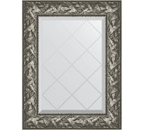 Зеркало с гравировкой в багетной раме EVOFORM византия серебро 99 мм, 59x76 см BY 4028