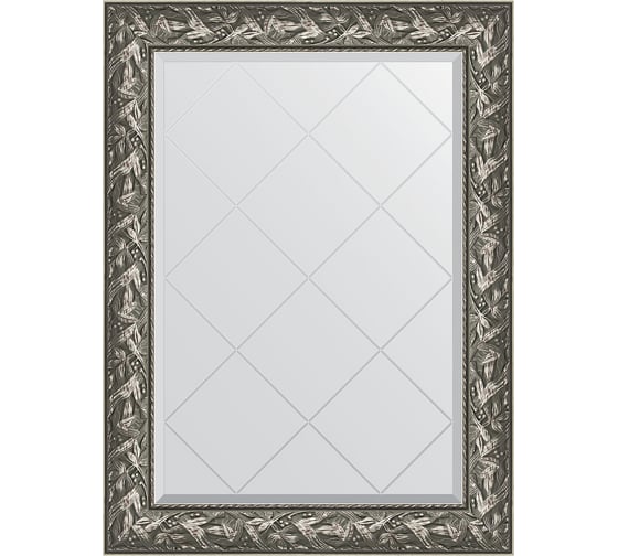 Зеркало с гравировкой в багетной раме EVOFORM византия серебро 99 мм, 79x106 см BY 4200