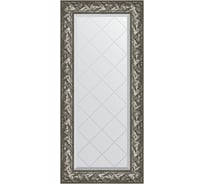 Зеркало с гравировкой в багетной раме EVOFORM византия серебро 99 мм, 59x128 см BY 4071