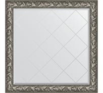 Зеркало с гравировкой в багетной раме EVOFORM византия серебро 99 мм, 109x109 см BY 4458