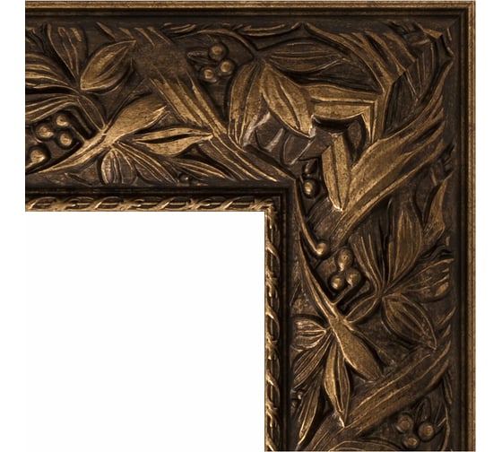 Зеркало с гравировкой в багетной раме EVOFORM византия бронза 99 мм, 89x89 см BY 4330