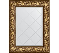 Зеркало с гравировкой в багетной раме EVOFORM византия золото 99 мм, 59x76 см BY 4027