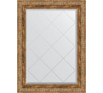 Зеркало с гравировкой в багетной раме EVOFORM виньетка античная бронза 85 мм, 65x87 см BY 4101