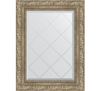 Зеркало с гравировкой в багетной раме EVOFORM виньетка античное серебро 85 мм, 55x72 см BY 4014