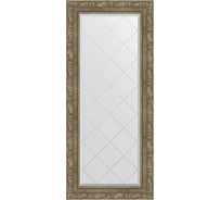Зеркало с гравировкой в багетной раме EVOFORM виньетка античная латунь 85 мм, 55x125 см BY 4059