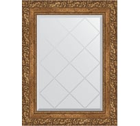 Зеркало с гравировкой в багетной раме EVOFORM виньетка бронзовая 85 мм, 55x72 см BY 4013