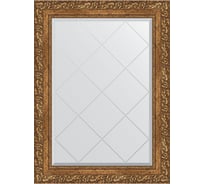 Зеркало с гравировкой в багетной раме EVOFORM виньетка бронзовая 85 мм, 65x87 см BY 4099