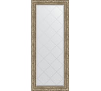 Зеркало с гравировкой в багетной раме EVOFORM виньетка античное серебро 85 мм, 65x155 см BY 4143