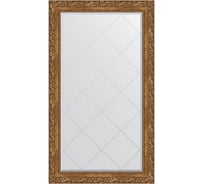 Зеркало с гравировкой в багетной раме EVOFORM виньетка бронзовая 85 мм, 75x130 см BY 4228
