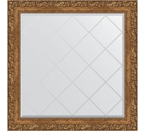 Зеркало с гравировкой в багетной раме EVOFORM виньетка бронзовая 85 мм, 85x85 см BY 4314