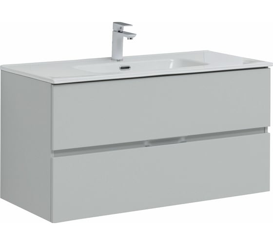 Тумба Aquanet Алвита new 100 серый 00277520 1