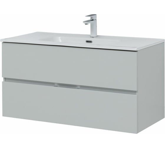 Тумба Aquanet Алвита new 100 серый 00277520