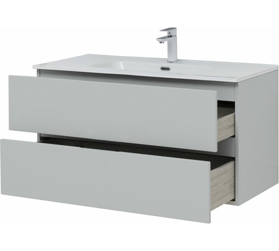 Тумба Aquanet Алвита new 100 серый 00277520