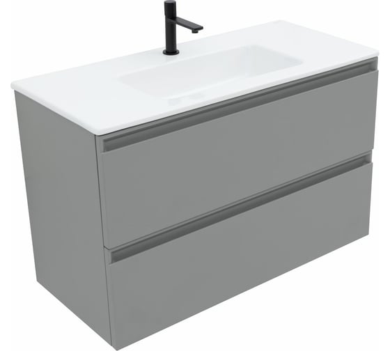 Тумба под раковину ALLEN BRAU Eclipse 100 platinum grey matt 00273955 1.E1003.PGM
