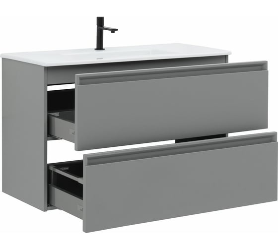 Тумба под раковину ALLEN BRAU Eclipse 100 platinum grey matt 00273955 1.E1003.PGM