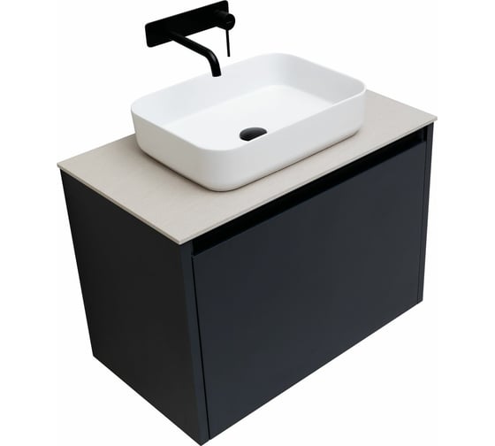 Тумба ALLEN BRAU Fantasy 80 1+1, anthracite matt 00274031