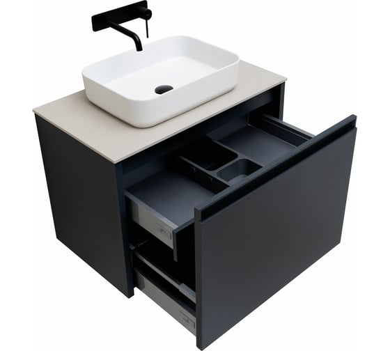 Тумба ALLEN BRAU Fantasy 80 1+1, anthracite matt 00274031