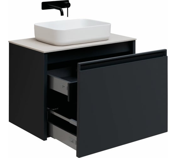 Тумба ALLEN BRAU Fantasy 80 1+1, anthracite matt 00274031