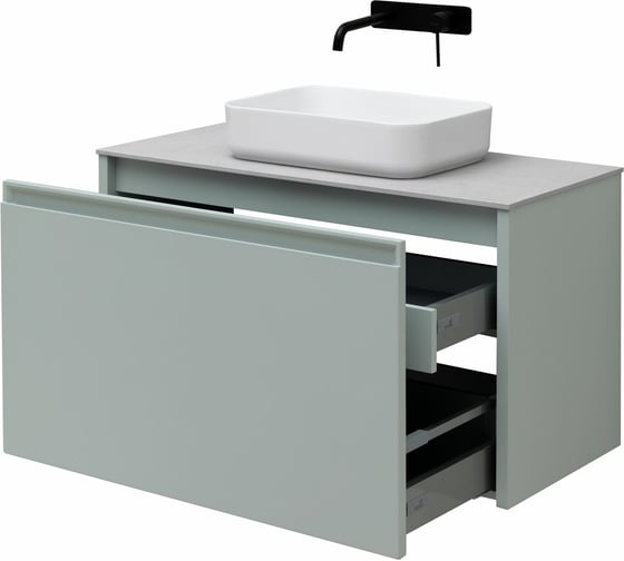 Тумба ALLEN BRAU FANTASY 100 1+1 рapyrus white matt 00274050 1.11004.PWM