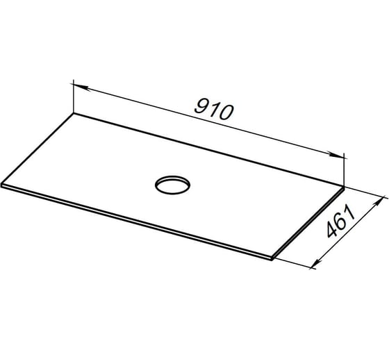 Столешница ALLEN BRAU REALITY 91 graphite structure 00274565 1.32024.GR-S