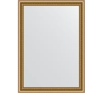Зеркало EVOFORM в багетной раме - бусы золотые 46 mm (52x72 cm) 0792