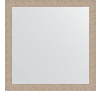 Зеркало EVOFORM в багетной раме - беленый дуб 57 mm (74x74 cm) 1026