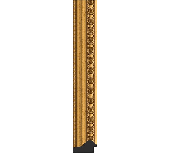 Зеркало EVOFORM в багетной раме - бусы золотые 46 mm (72x92 cm) 1037