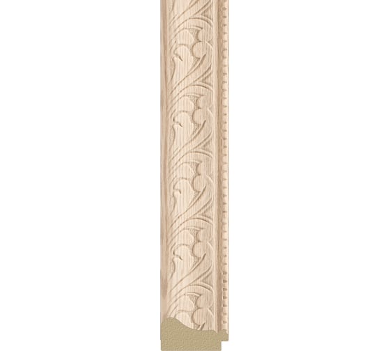 Зеркало EVOFORM в багетной раме - беленый дуб 57 mm (54x104 cm) 1056