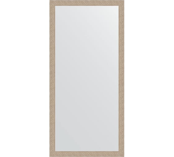 Зеркало EVOFORM в багетной раме - беленый дуб 57 mm (74x154 cm) 1116