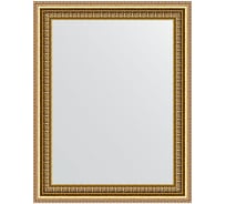 Зеркало EVOFORM в багетной раме - бусы золотые 46 mm (38x48 cm) 1344