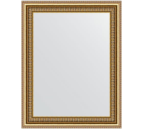 Зеркало EVOFORM в багетной раме - бусы золотые 46 mm (38x48 cm) 1344 1