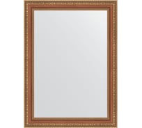 Зеркало EVOFORM в багетной раме - бронзовые бусы на дереве 60 mm (55x75 cm) 3043