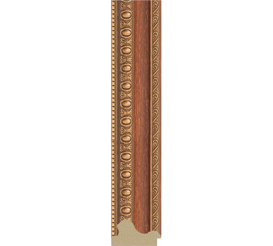 Зеркало EVOFORM в багетной раме - бронзовые бусы на дереве 60 mm (65x65 cm) 3139